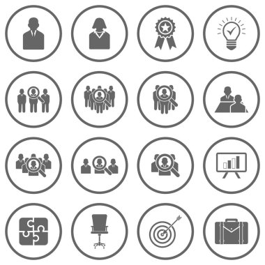 İnsan kaynakları simgesi vektör işareti belirle