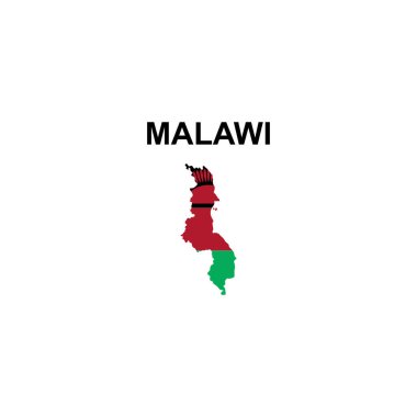 Malawi simge vektör simgesinin haritaları