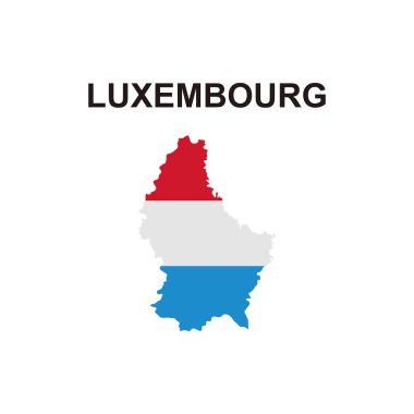 maps of Luxembourg icon vector sign symbol clipart