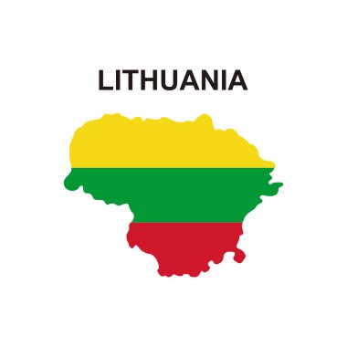 Litvanya ikon vektör sembolü haritaları