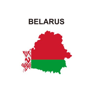 Belarus simge vektör işaret sembolünün haritaları