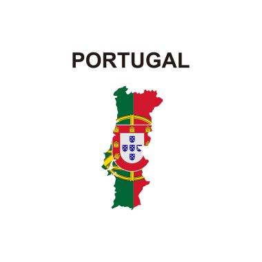 Portekiz ikon vektör sembolü haritaları