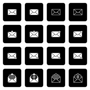 e- posta ileti simgesi, zarf simgesi, vektör sembolleri