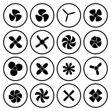 Pervane simgesi vektör işareti belirle