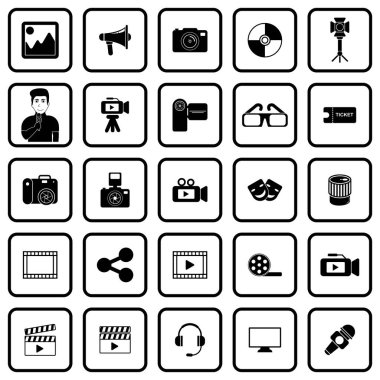 çokluortam simgesi vektör işareti simgesi ayarla