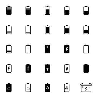 pil simgesi vektör işareti belirlendi