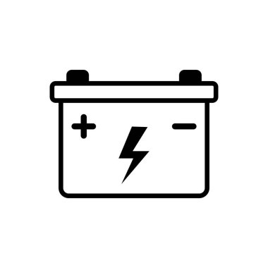 pil ikonu vektör işareti sembolü