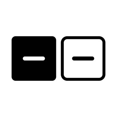 eksi simge, negatif simge vektör işareti sembolü