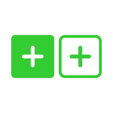 Artı simge. pozitif simge vektör işareti sembolü