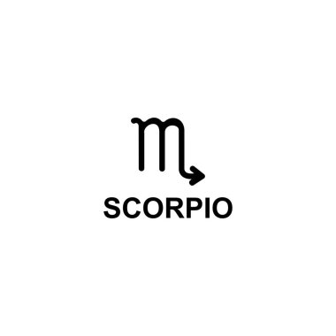 Akrep burcu simgesi vektör işareti