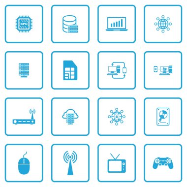 teknoloji simgesi vektör işareti belirle