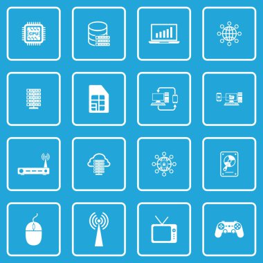 teknoloji simgesi vektör işareti belirle