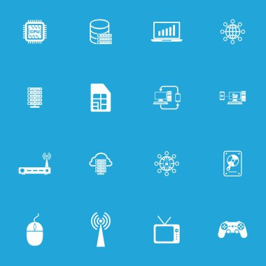 teknoloji simgesi vektör işareti belirle