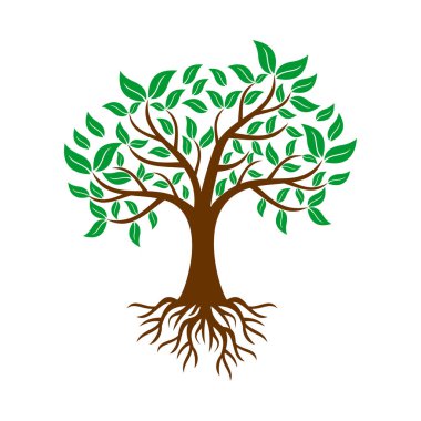 ağaç simgesi vektör işareti sembolü