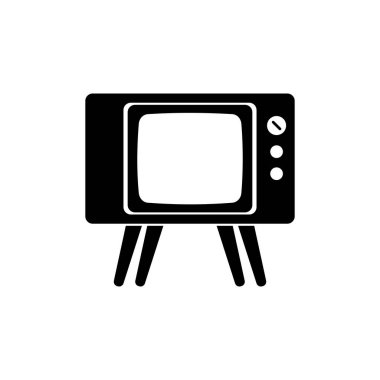 televizyon simgesi vektör işareti simgesi