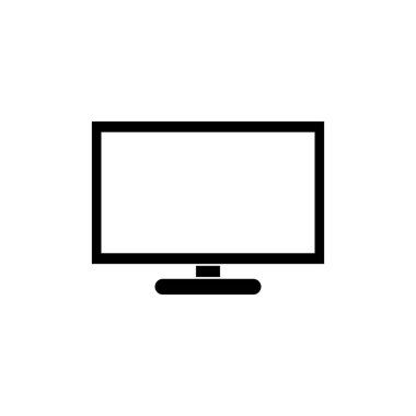 televizyon simgesi vektör işareti simgesi