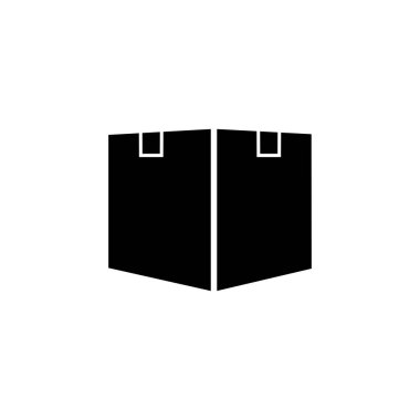 kutu paketleme simgesi vektör belirleme sembolü