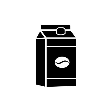 kahve paketleme simgesi vektör sembolü