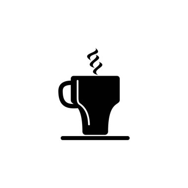 Kahve fincanı simgesi, logo vektör simgesi