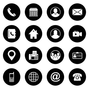 Web simgesi bizimle bağlantı kurmanın vektör sembolünü belirle