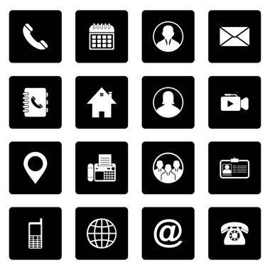 Web simgesi bizimle bağlantı kurmanın vektör sembolünü belirle