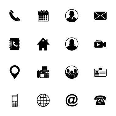 Web simgesi bizimle bağlantı kurmanın vektör sembolünü belirle