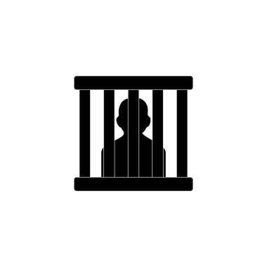 hapishane hücre ikonu vektör sembolü