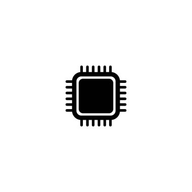 işlemci simgesi vektör işareti sembolü