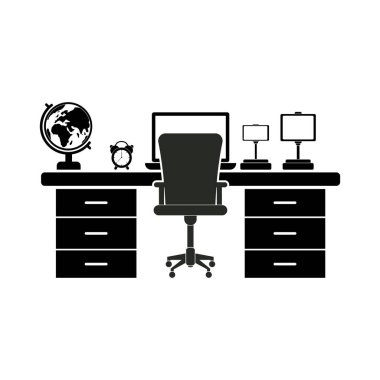 çalışma tezgahı simgesi vektör çizimleri