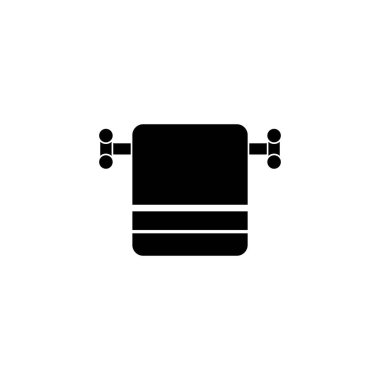 Havlu tutucu simgesi vektör sembolü