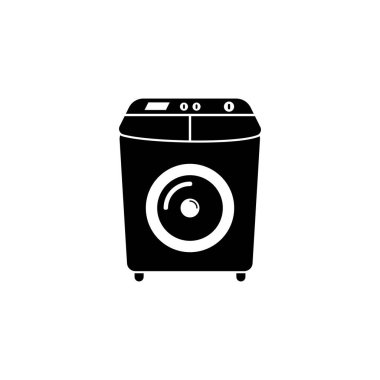 çamaşır makinesi simgesi vektör işareti sembolü