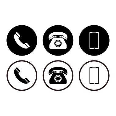 telefon simgesi vektör sembolü belirlendi