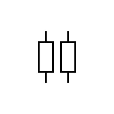 pazar analiz simgesi seti, şamdan, grafik simgesi vektör seti