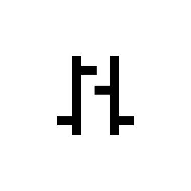 Pazar analizi için bar biçimi simgesi