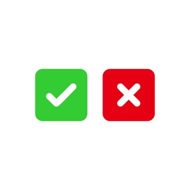 İşaretleme simgesini işaretle, ikonu onayla, onaylanmamış simge vektör sembolünü izole et 