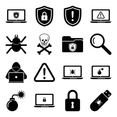 siber suç simgesi vektör gösterimi