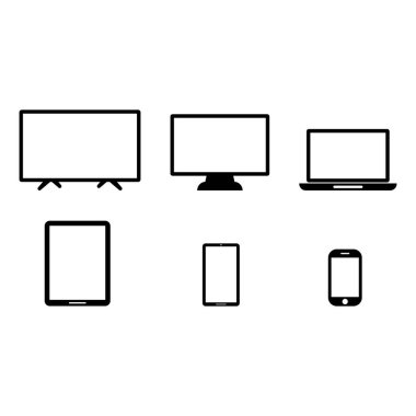 aygıt elektronik simgesi vektör sembolü