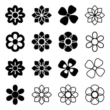 çiçek simgesi vektör gösterimi