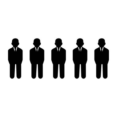 insanlar simgesi, insanlar takım simgesi vektör illüstrasyonu