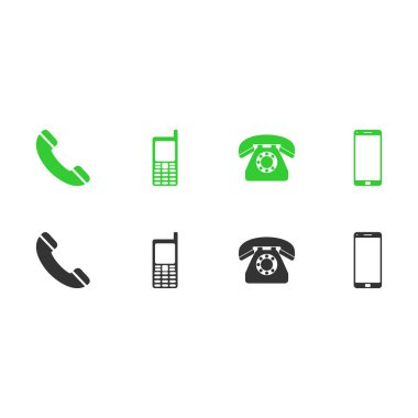 telefon simgesi seti, telefon vektörü, telefon çizimleri, telefon sembolü