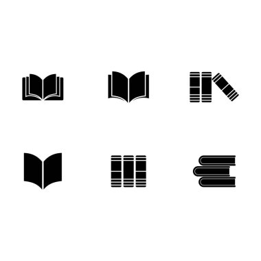 kitap simgesi vektör işareti simgesi ayarla