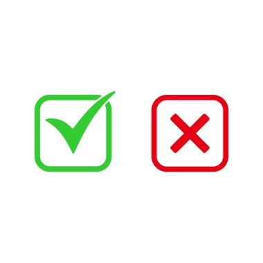 İşaretleme simgesini, işaretleme simgesini, vektör sembolünü izole edilmiş beyaz arkaplanı işaretle