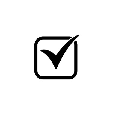 İşaretleme simgesini, işaretleme simgesini, vektör sembolünü izole edilmiş beyaz arkaplanı işaretle