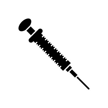 Laboratuvar ekipmanı simgesi, tıbbi simge, koronavirüs ikonu vektör sembolü izole edilmiş beyaz arkaplan