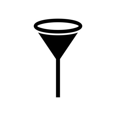 Laboratuvar ekipmanı simgesi, tıbbi simge, koronavirüs ikonu vektör sembolü izole edilmiş beyaz arkaplan