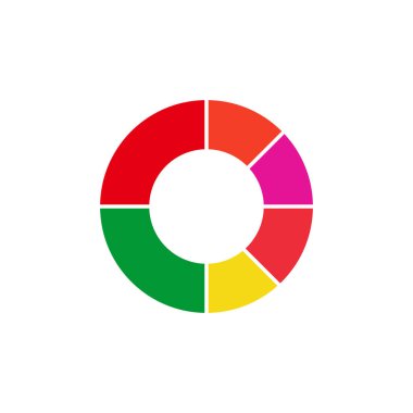 Diyagram & grafik simgesi vektör sembolü izole edilmiş beyaz arkaplan