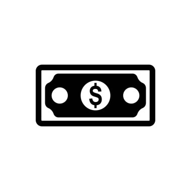 para, para para para ikonu vektör sembolü finansman izole görüntü beyaz arkaplan