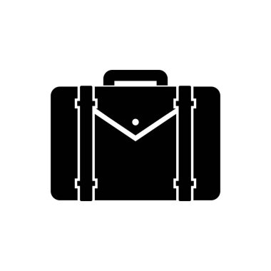 çanta, iş simgesi vektör sembolü izole edilmiş beyaz arkaplan