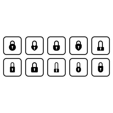 Güvenlik izole edilmiş resim arkaplanının asma kilit simgesi