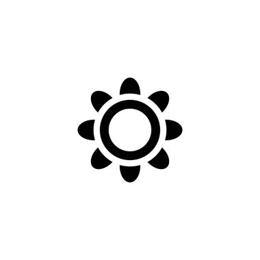 Parlaklık sembolü izole edilmiş resim beyaz arkaplan